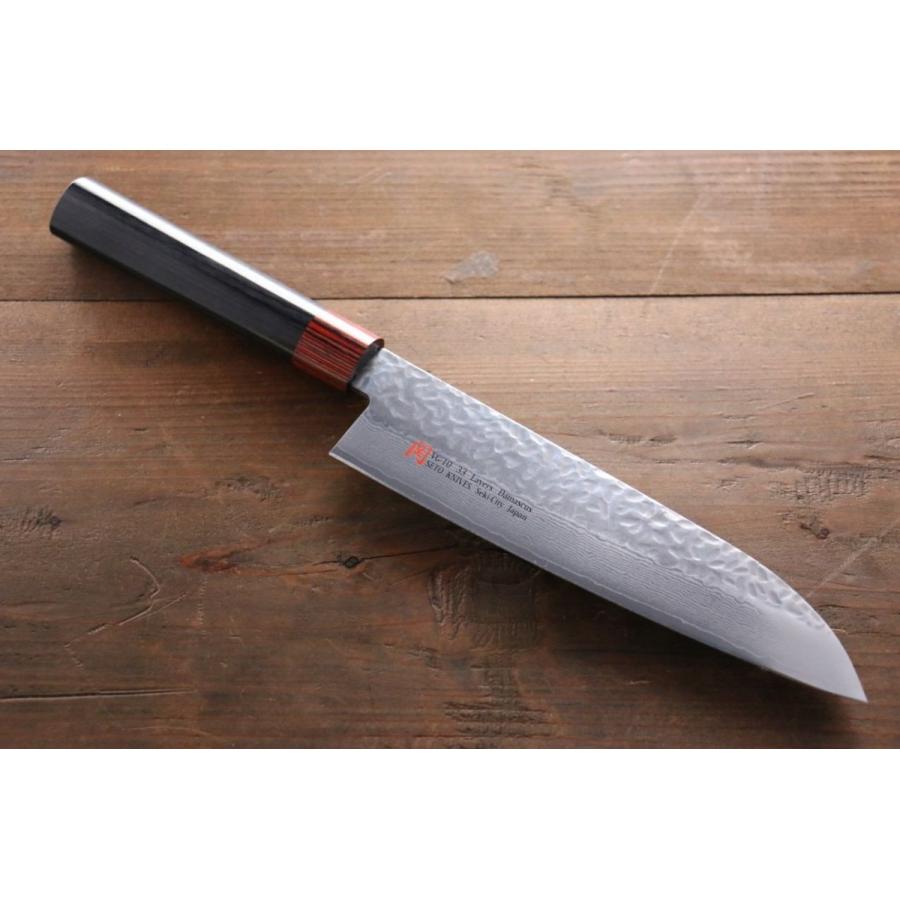 伊勢屋 V金10号 ダマスカス 三徳包丁 和包丁 180mm : 清助刃物