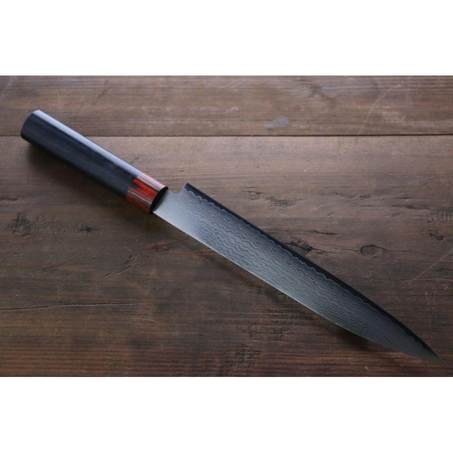 伊勢屋 V金10号 ダマスカス 柳刃包丁 和包丁 210mm : 清助刃物