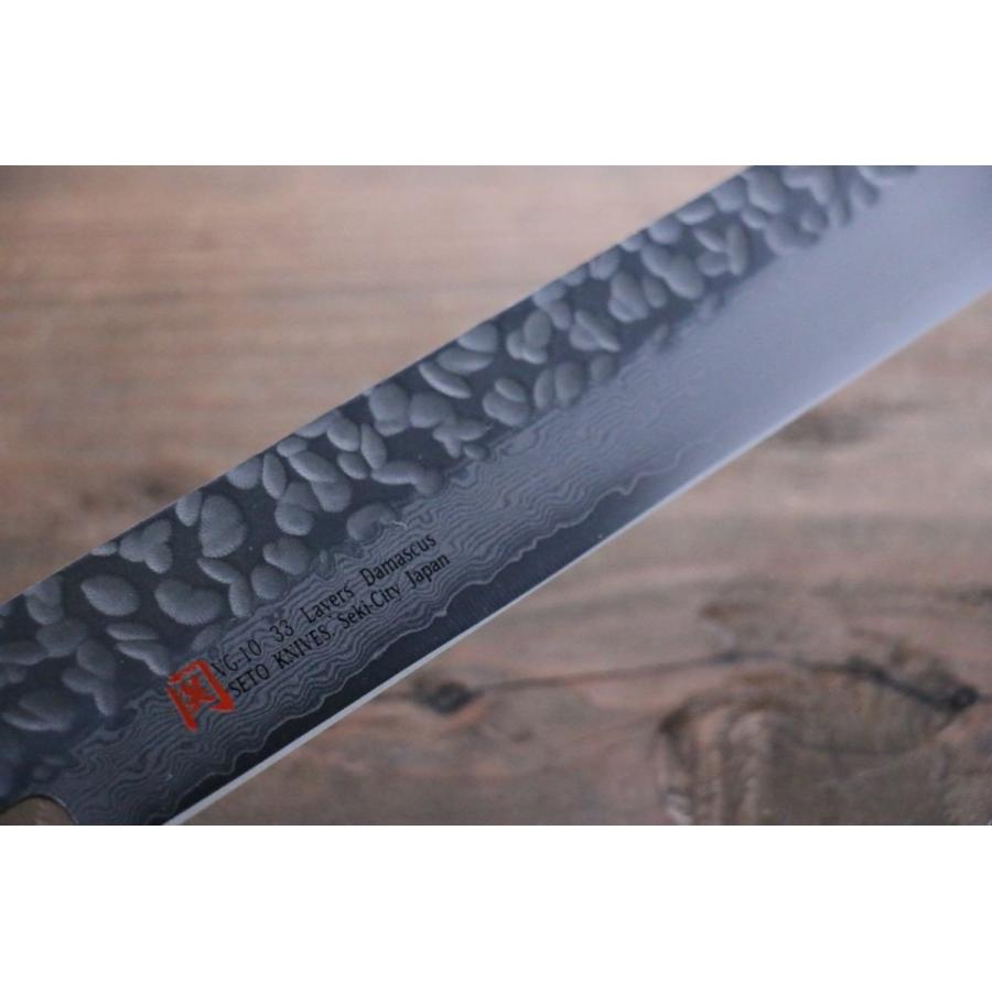 【鞘付き】切付柳刃包丁 9.5寸 VG10 鏡面 ダマスカス 285mm 和包丁 V金10号割込 ダマスカス17層鎚目 切付柳刃300