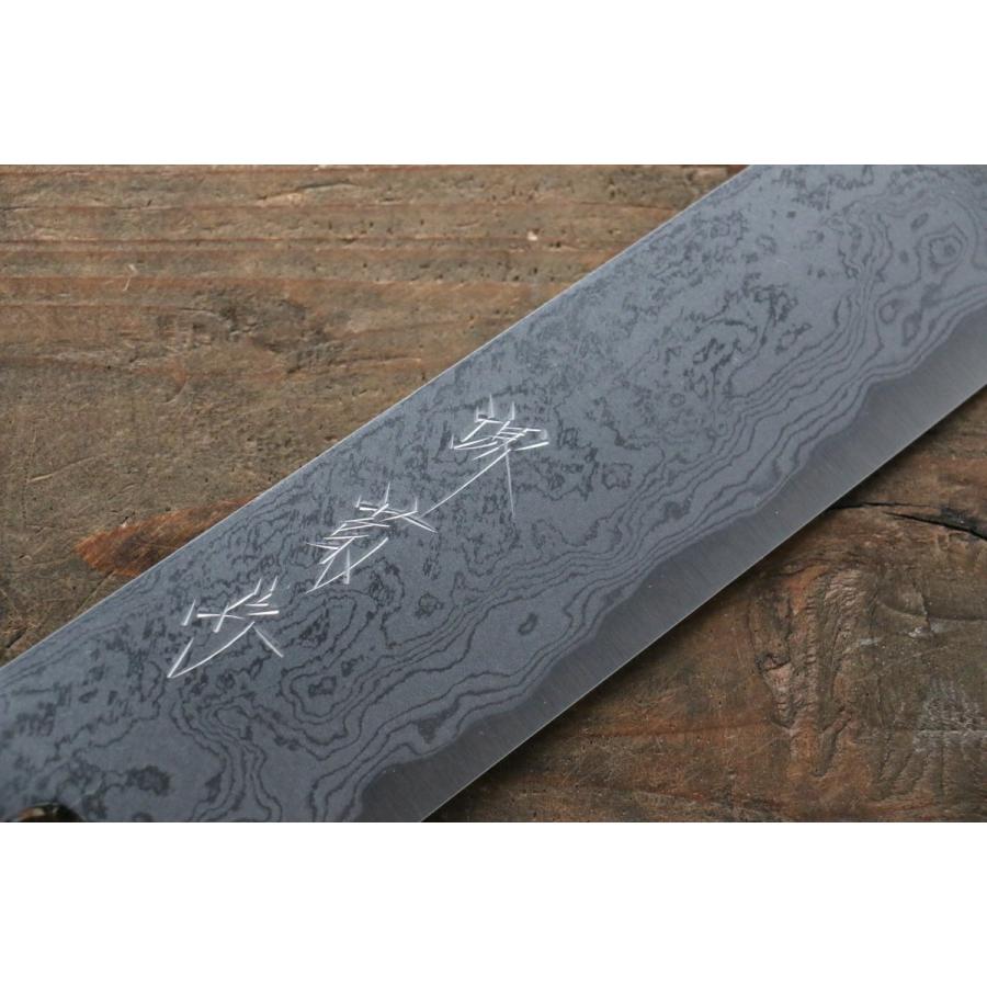 堺 菊守 青一鋼 ダマスカス 筋引包丁 270mm 朴柄 : 清助刃物 - 通販