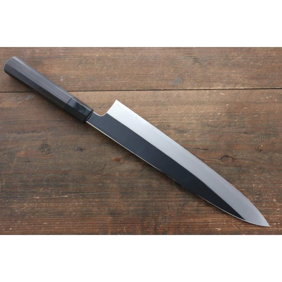 堺 菊守 V金10号 鏡面仕上げ 牛刀包丁 270mm 黒檀柄 : 清助刃物 - 通販