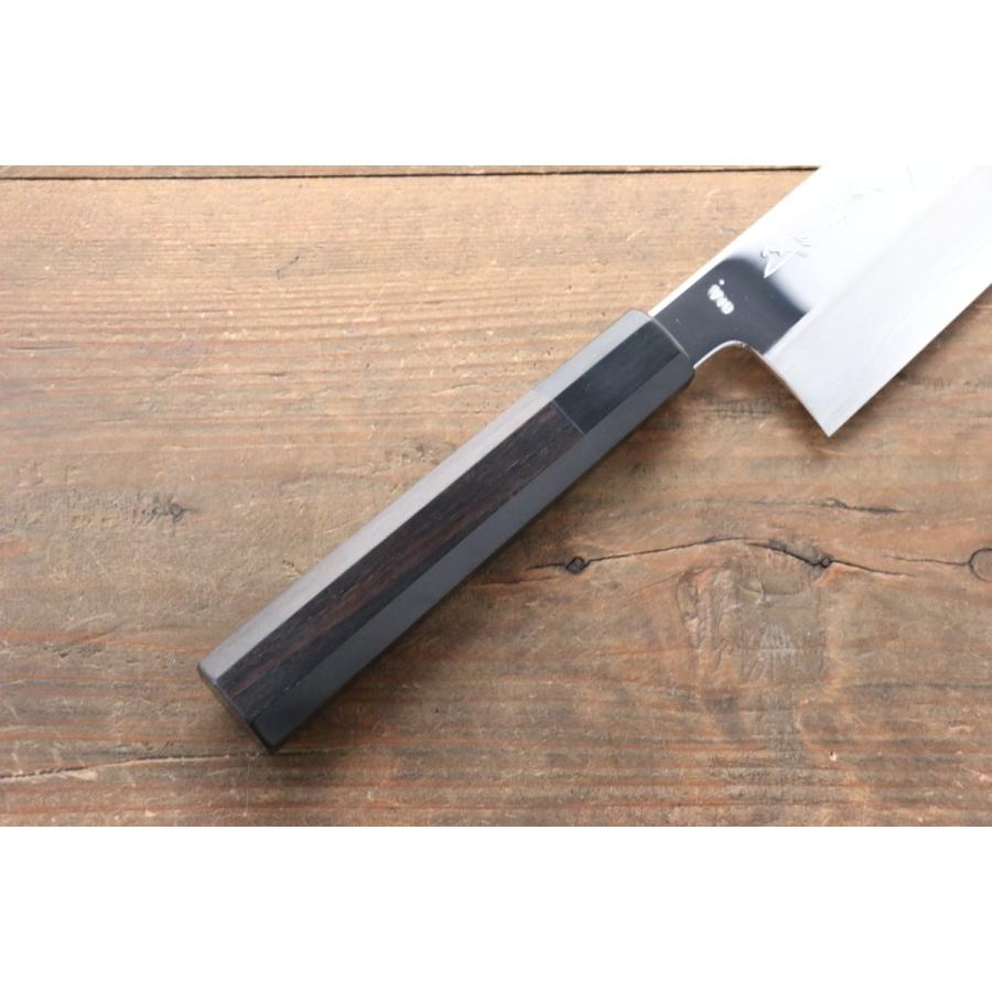 堺 菊守 V金10号 鏡面仕上げ 牛刀包丁 270mm 黒檀柄 : 清助刃物 - 通販