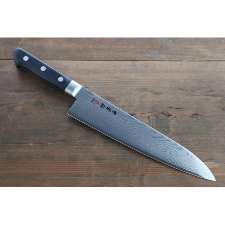 関の刃物 富士 Fuji ニッケル ダマスカス 牛刀 240mm 包丁 洋包丁 兼常