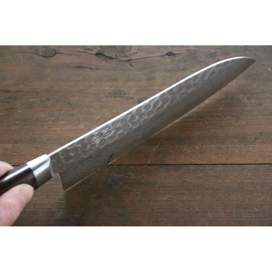 関の刃物 三徳包丁 180mm 伊勢屋 鎚目 VG10 33層 ダマスカス 両刃 ks_kc-103-2.jpg