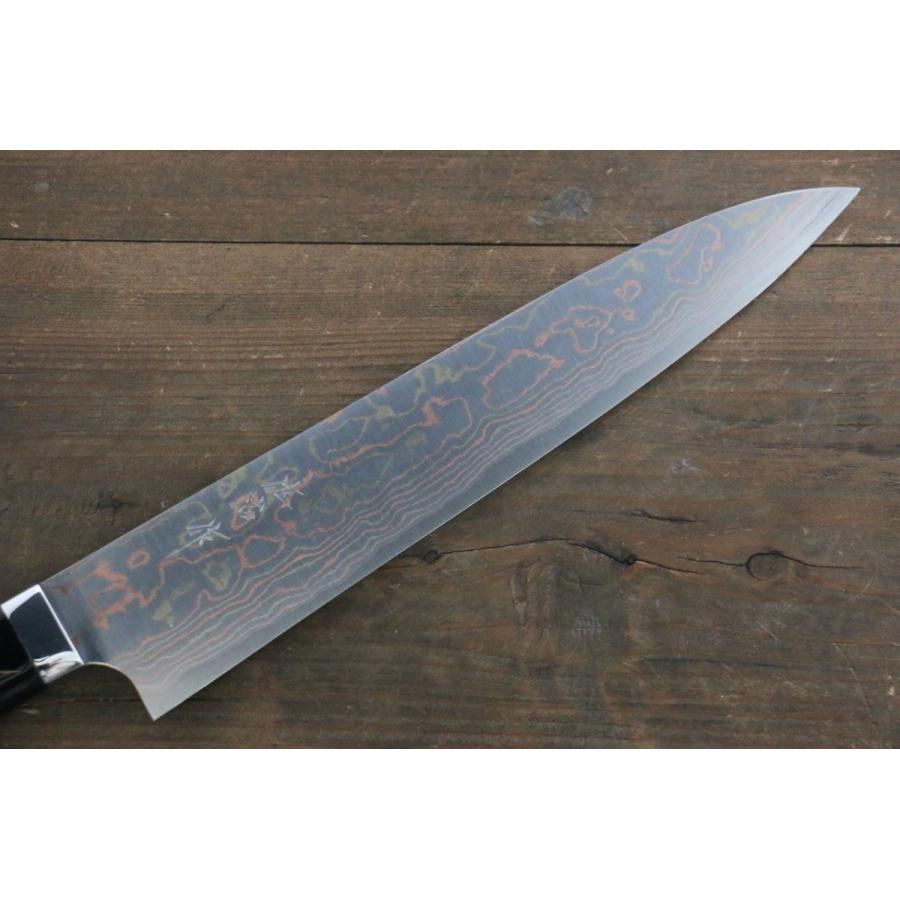 最安値❕ 佐治 武士 有色ダマスカス 牛刀包丁 270mm 蒔絵 【FKP2480991902】(89586円)