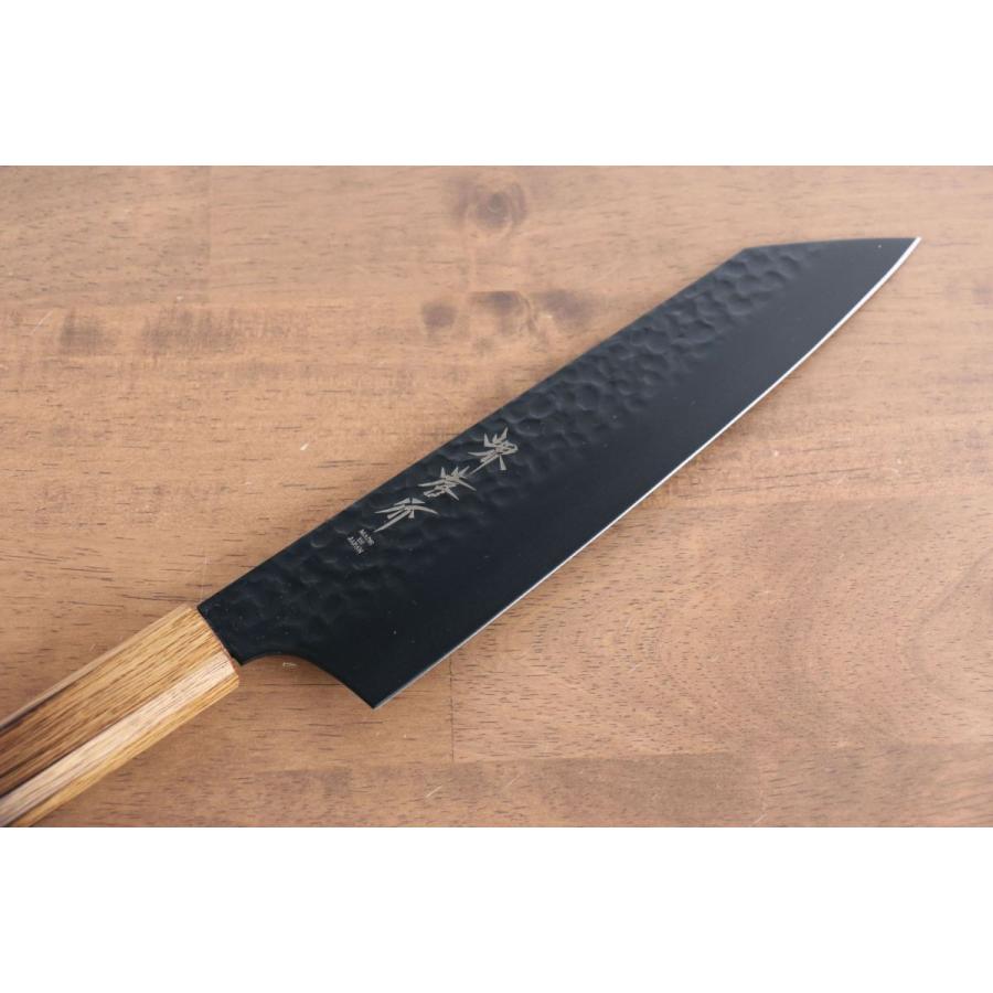 堺 孝行 黒影 V金10号 鎚目 テフロン加工 切付牛刀包丁 和包丁 190mm