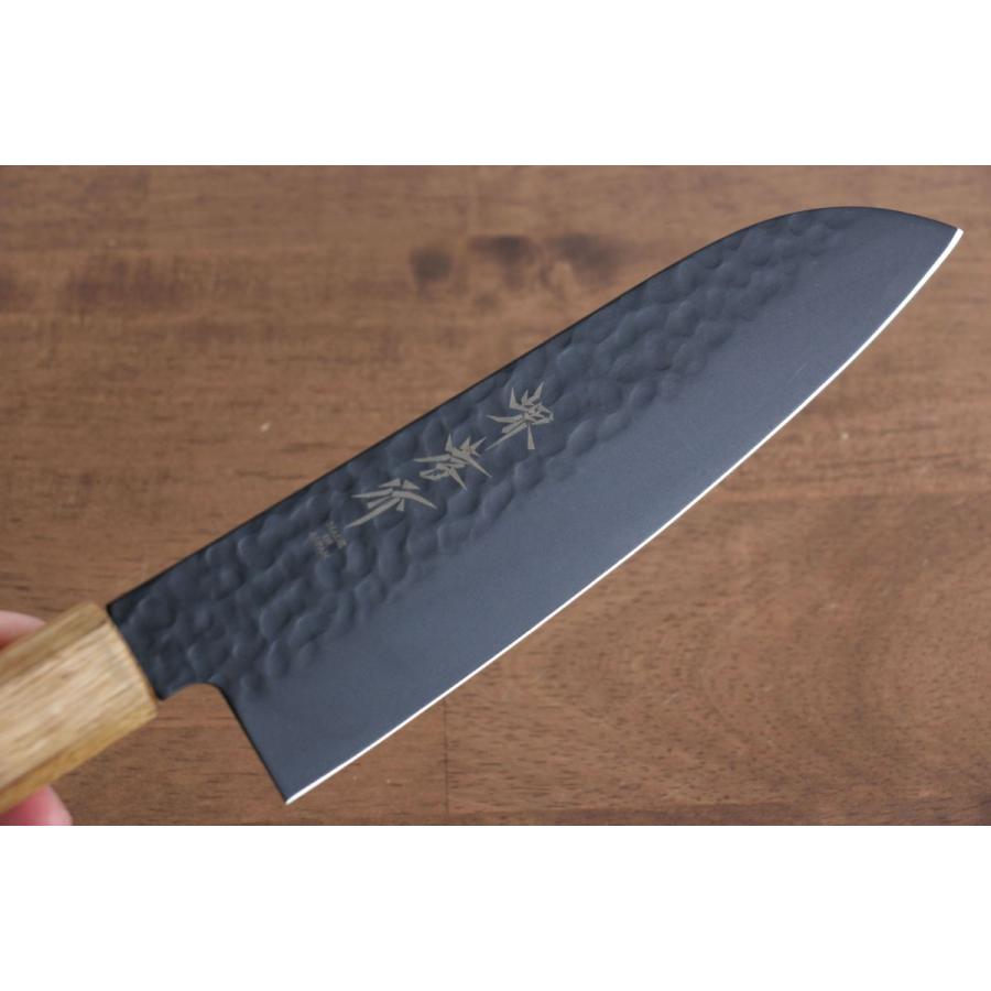 仙助 黒影 包丁 三徳包丁 VG10 鎚目フッ素加工 170mm ウエンジ柄 堺 孝行 黒影 V金10号 鎚目 テフロン加工 剣型三徳包丁 160mm