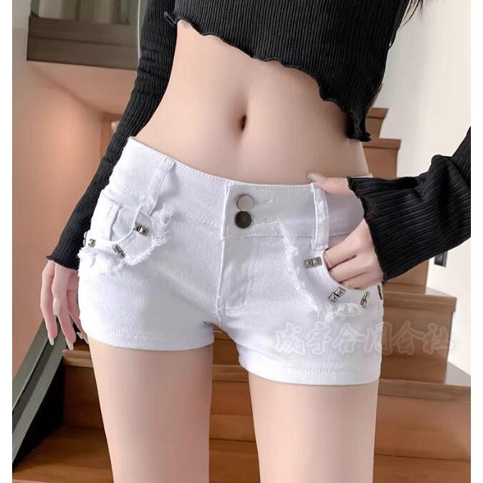 ローライズ ショートパンツ 美尻 美脚 デニム レディース ホットパンツ