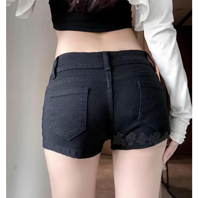 ローライズ ショートパンツ 美尻 美脚 デニム レディース ホットパンツ