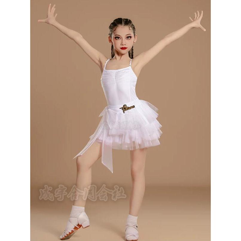キッズダンス 可愛い 社交ダンス ドレス 2点セット 子供 ラテンドレス