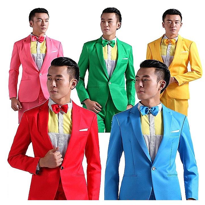 男性用 ステージ衣装 演出服 派手 カラオケ衣装ジャケット 上下セット