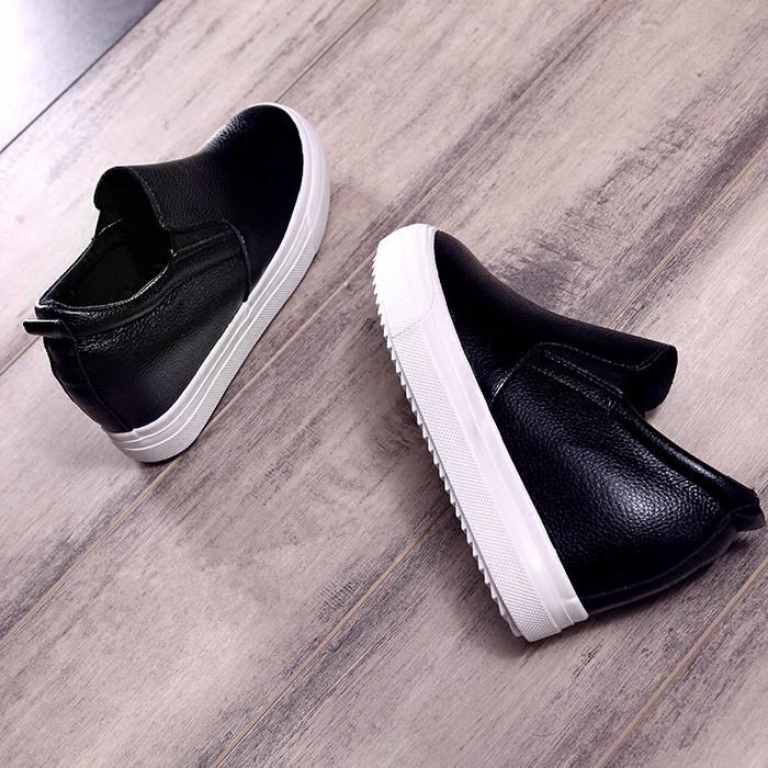 スリッポン大人ファッション インヒールスリッポン ウェッジヒール厚底