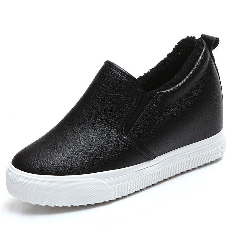 スリッポン大人ファッション インヒールスリッポン ウェッジヒール厚底