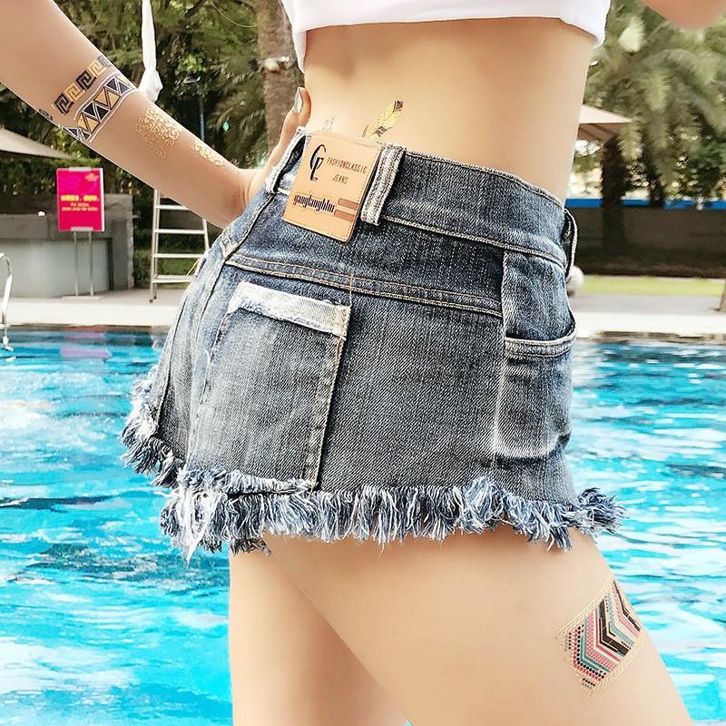 魅力的デニムミニパンツ年中活躍！お出かけから女子会まで2XLまで対応 miniministore デニム ショートパンツ ハイウエスト美脚
