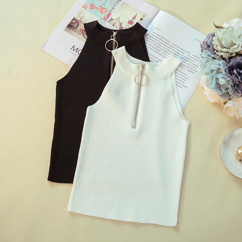 春夏新作 レディース ノースリーブ ニットトップス ホルターネック