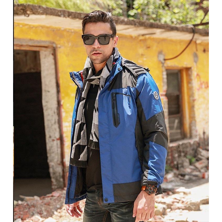 4color メンズ 防風 保温ジャケット ウインドジャケット マウンテンパーカー 秋冬パーカー 厚手 登山 旅行 野営 代30代40代50代 男性用 ブルゾン カジュアル 1750 649 成宇合同会社 通販 Yahoo ショッピング