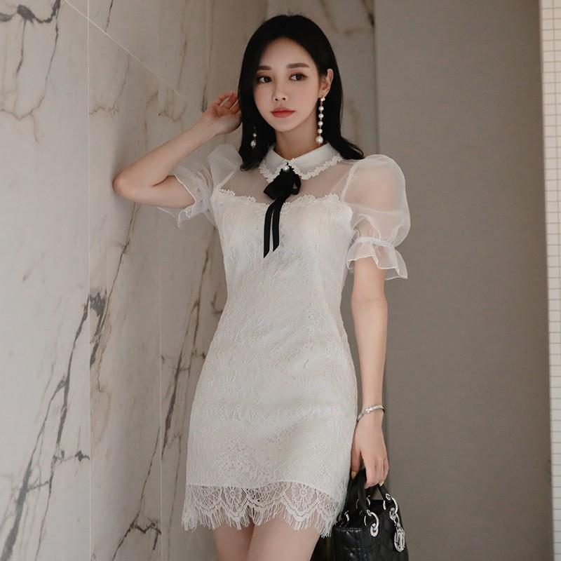 パフスリーブ 半袖 ワンピースレディース タイトワンピース ノースリーブ 無地 きれいめ 膝丈ワンピ 代 30代40代 女性 高級感 上品春夏新作 1750 91 成宇合同会社 通販 Yahoo ショッピング