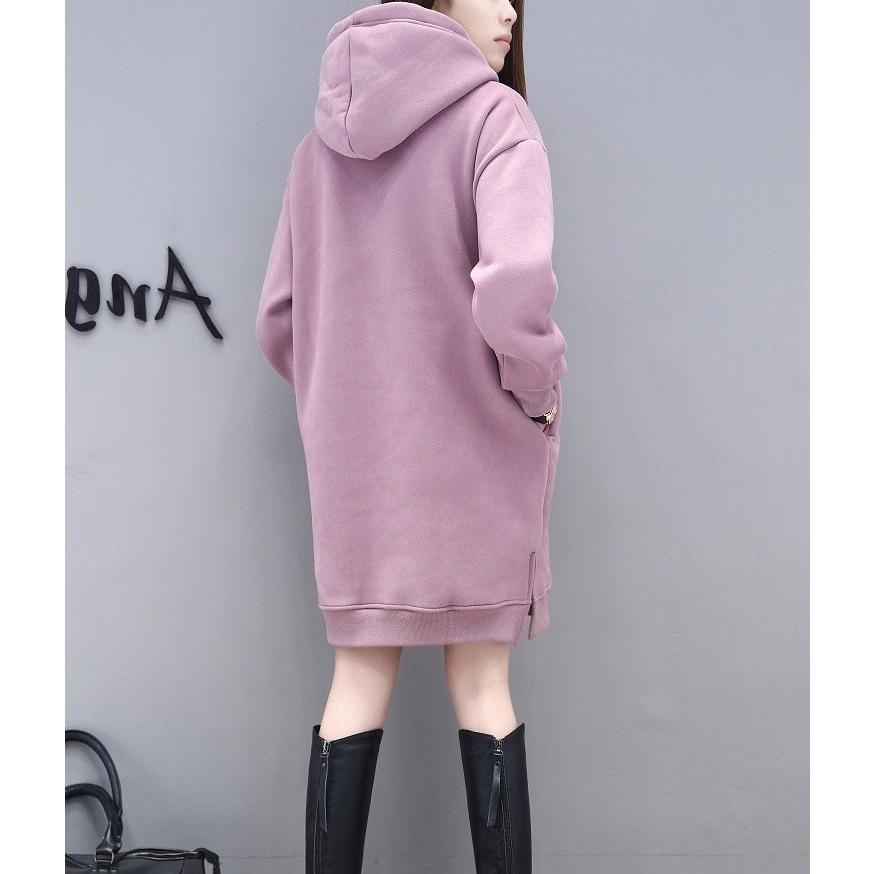 レディース パーカーワンピース 膝上 代30代 ワンピース 長袖 パーカー スウェット フード付き 裏起毛 裏ボア 厚手 カジュアル 体型カバー お洒落 通勤 通学 1790 6106 成宇合同会社 通販 Yahoo ショッピング