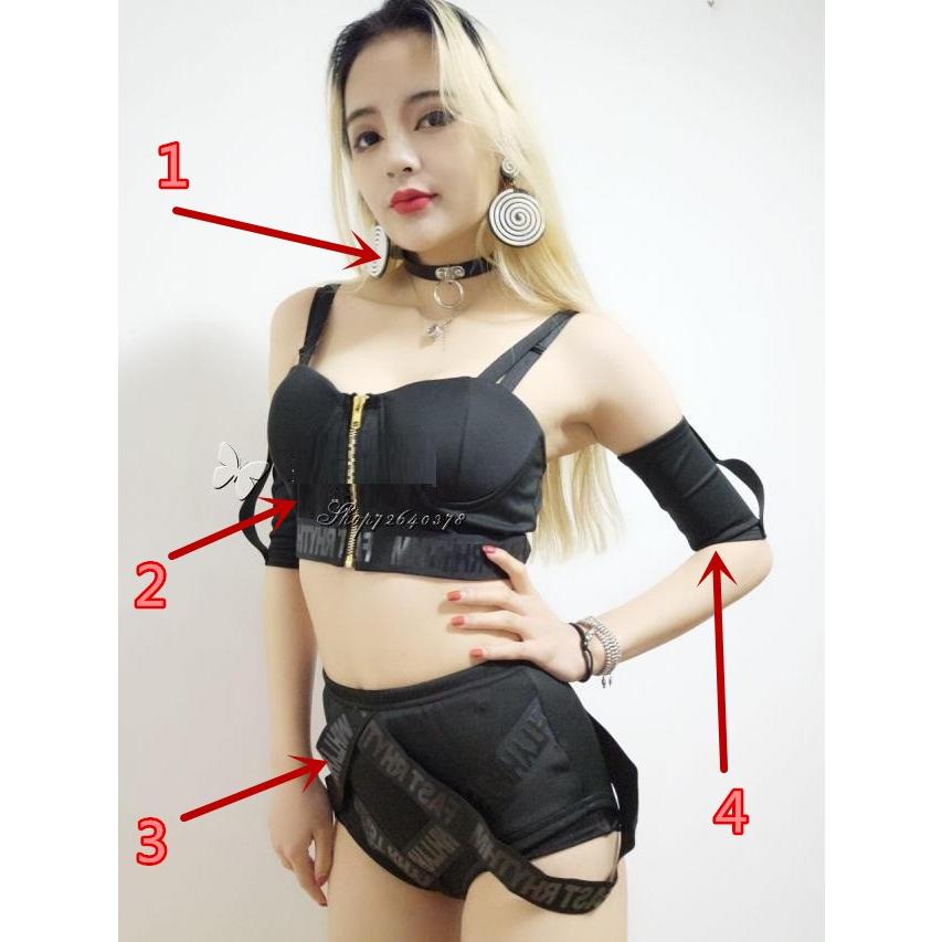 4点セット レディース Hiphop ヒップホップ ダンス衣装 セクシー ポールダンス Ds演出服 ダンスウェア コスチューム ステージ ジャズダンス 舞台 練習着 1790 7219 成宇合同会社 通販 Yahoo ショッピング