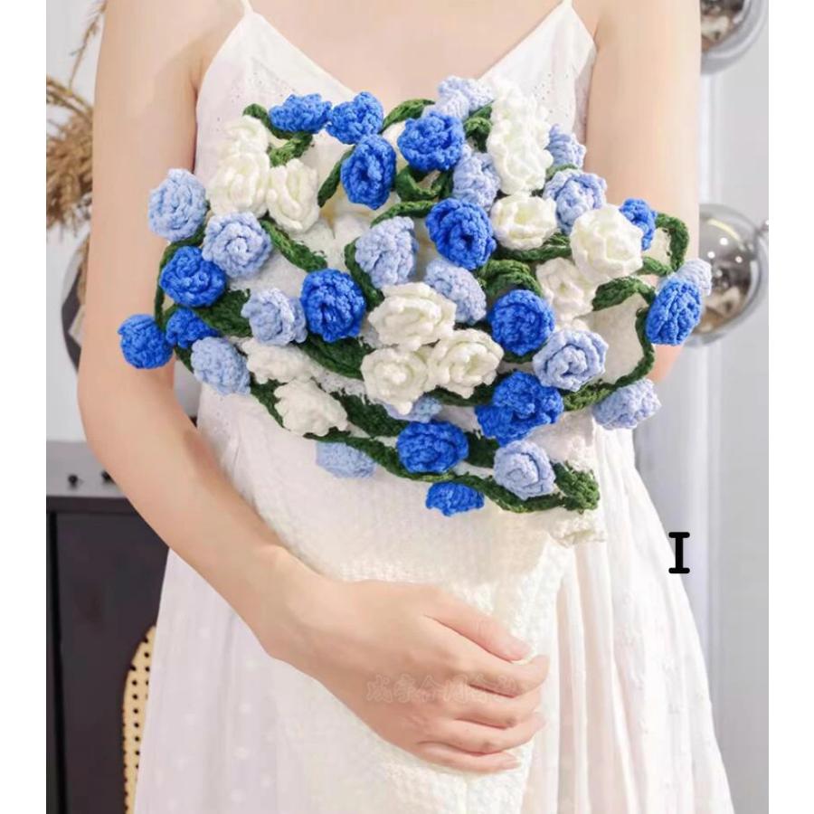 花束ブランケット 贈り物 お礼 お返し 可愛い 手編みブーケ