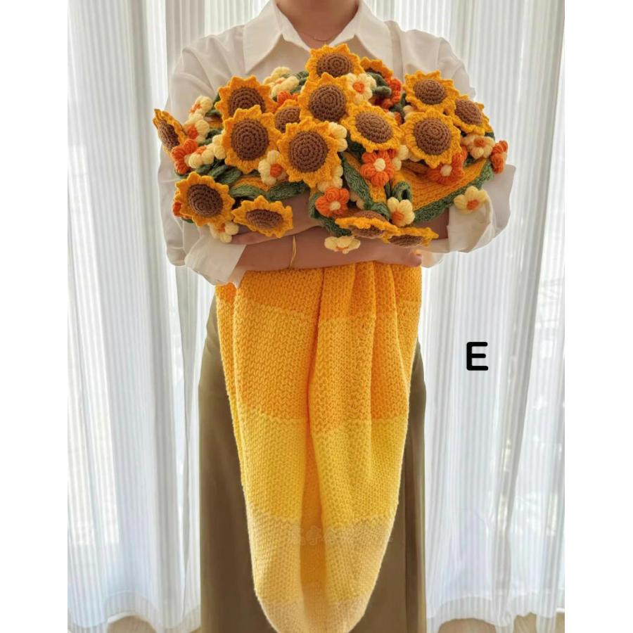花束ブランケット 約120CM 160CM 贈り物 お礼 可愛い 手編み薔薇 バラ