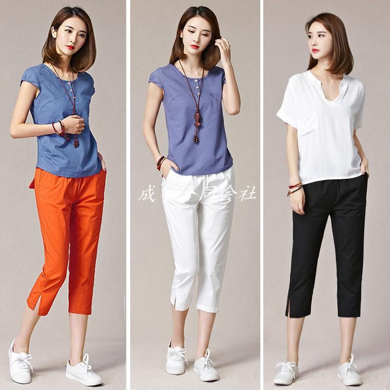 全6色 スウェットパンツ 七分丈 クロップドパンツ レディース リネンパンツ ウエストゴム 無地 サブリナパンツ ストレッチ スキニー 薄手 ボトムス 春夏 Ls 3530 成宇合同会社 通販 Yahoo ショッピング