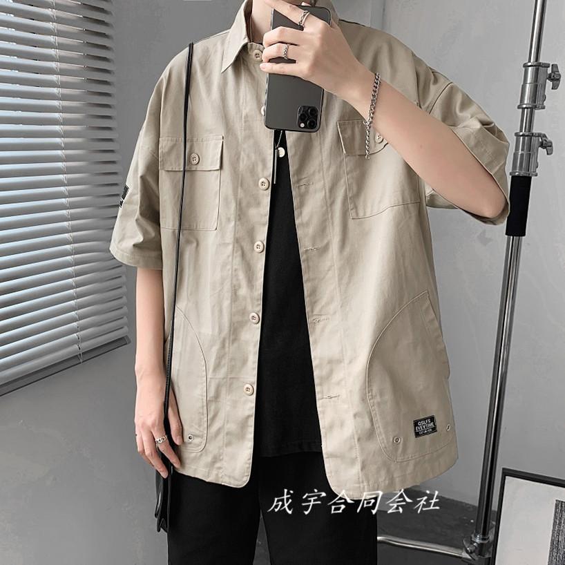 オープンカラーシャツ メンズ 半袖シャツ 開襟シャツ ブラウス 無地 ワイシャツ カジュアルシャツ サマー トップス 通勤 紳士服 ビジネスシャツ おしゃれ Ls 5026 成宇合同会社 通販 Yahoo ショッピング
