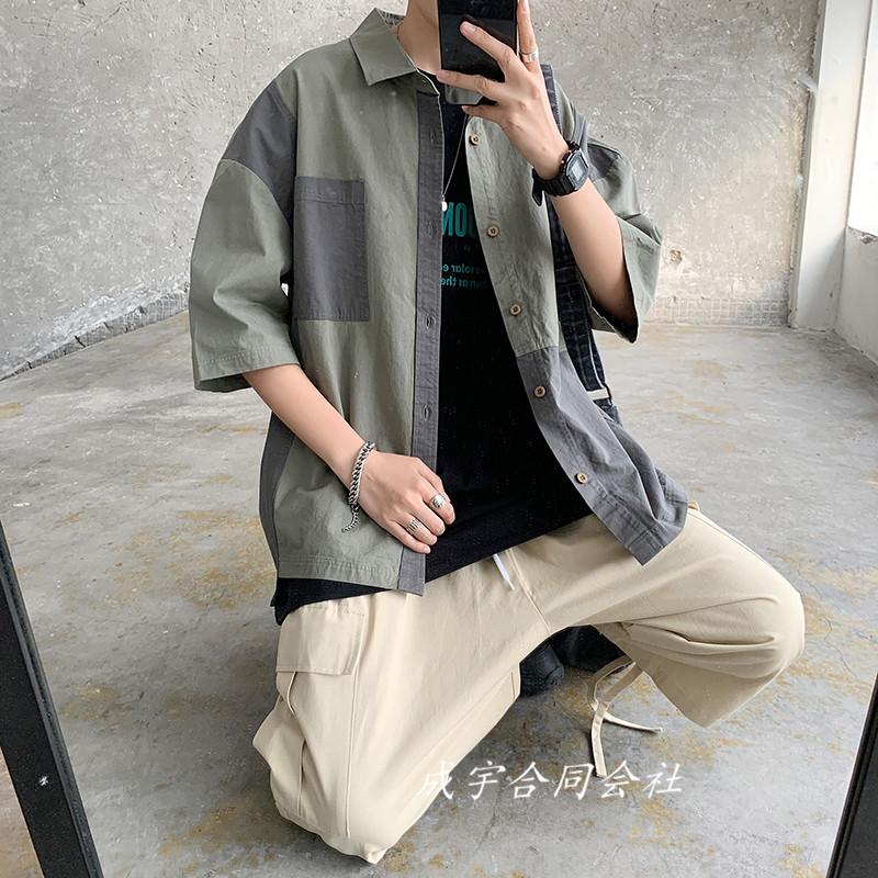 春服 夏服 メンズファッション 開襟シャツ 半袖シャツ ブラウス バイカラー ワイシャツ 薄手 トップス カジュアルシャツ 通勤 紳士服 ビジネス サマー 2色 Ls 5029 成宇合同会社 通販 Yahoo ショッピング