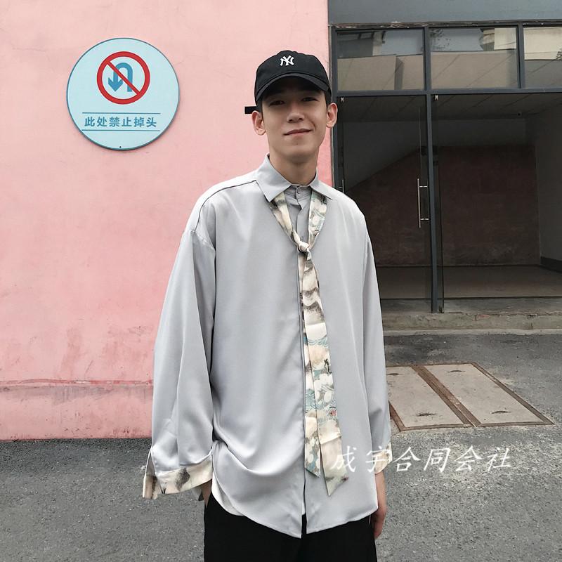 2色 開襟シャツ メンズ 長袖シャツ ブラウス ワイシャツ ネクタイ付き ビジネスシャツ カジュアルシャツ 紳士服 代 30代 40代 おしゃれ 春秋新作 Ls 5250 成宇合同会社 通販 Yahoo ショッピング