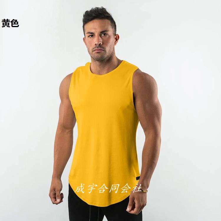 10色 タンクトップ メンズ ノースリーブ Tシャツ 無地 薄手 トップス