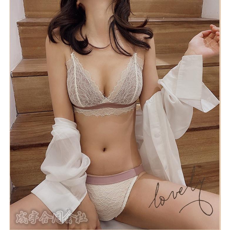 ノンワイヤー ブラジャー ショーツセット ブラ ショーツ 下着女性