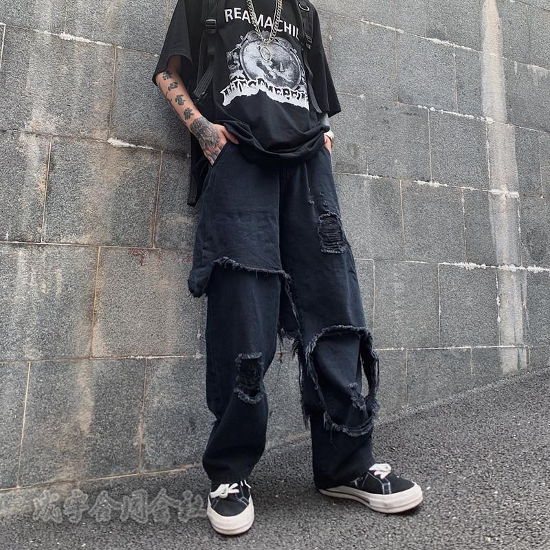 フェイクレイヤード デニムパンツ ジーンズ ダメージ加工 ワイドパンツ ガウチョパンツ ロング丈 ボトムス レディース メンズ ストレッチ ゆったり 個性的 Ls 6811 成宇合同会社 通販 Yahoo ショッピング