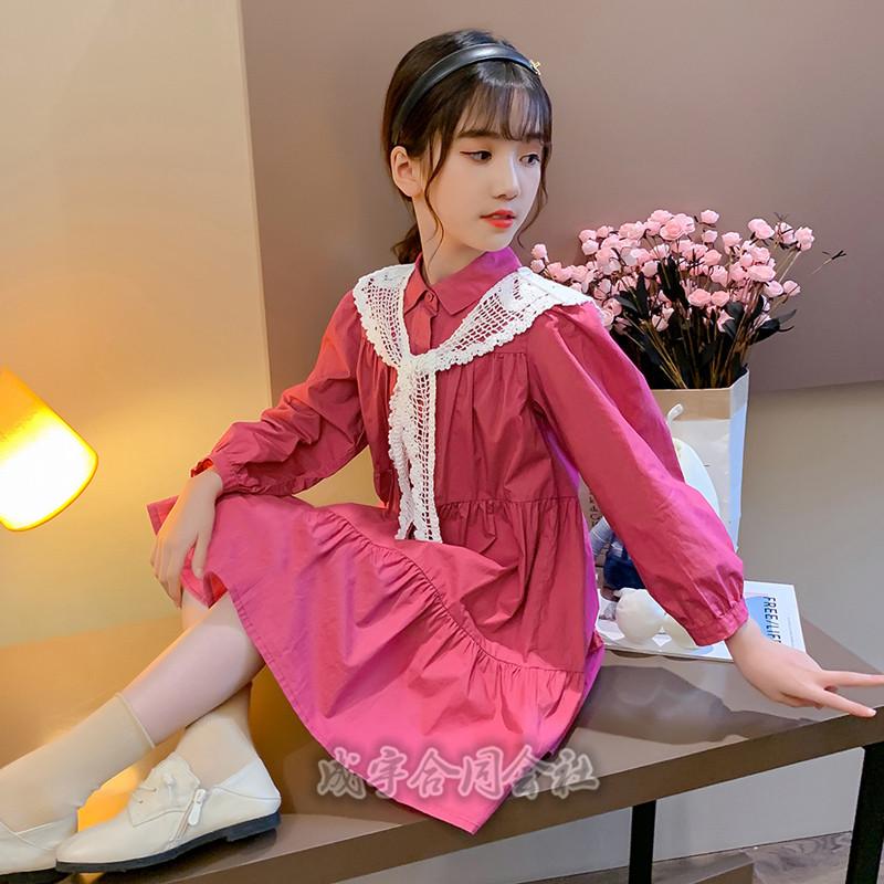 定番の中古商品 子供服 ワンピース キッズ 子供ドレス Dress 韓国子供服 ジュニア 女の子 ゆったり Aライン 膝丈ワンピース カジュアル おしゃれ 可愛い 小学生 通学着 春秋 ワンピース サイズ 150 Www Fattoriabacio Com