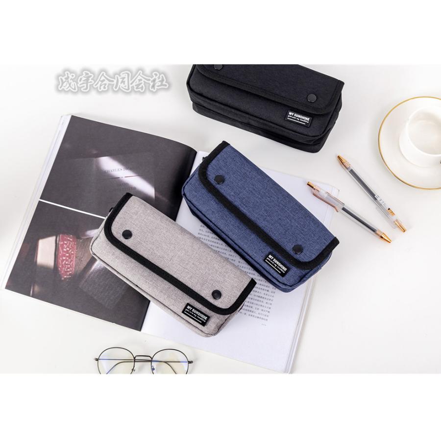 ペンケース 筆箱 筆入れ ふでばこ 小物入れ 筆箱 シンプル 便利 韓国 男子 大容量 キャンバス 帆布 スタディプランナー 通勤 通学 文房具 ペン入れ 筆記用具 3色 Ls 7550 成宇合同会社 通販 Yahoo ショッピング