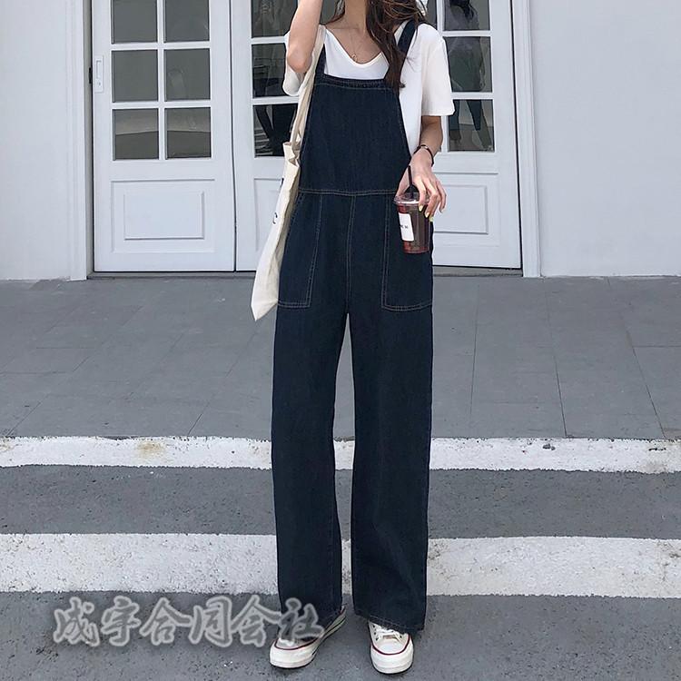 ハイウエスト サロペット デニム レディース オーバーオール ジーンズ ロングパンツ ゆったり コーデ 体型カバー パンツ ボトムス お洒落 Ls 7706 成宇合同会社 通販 Yahoo ショッピング