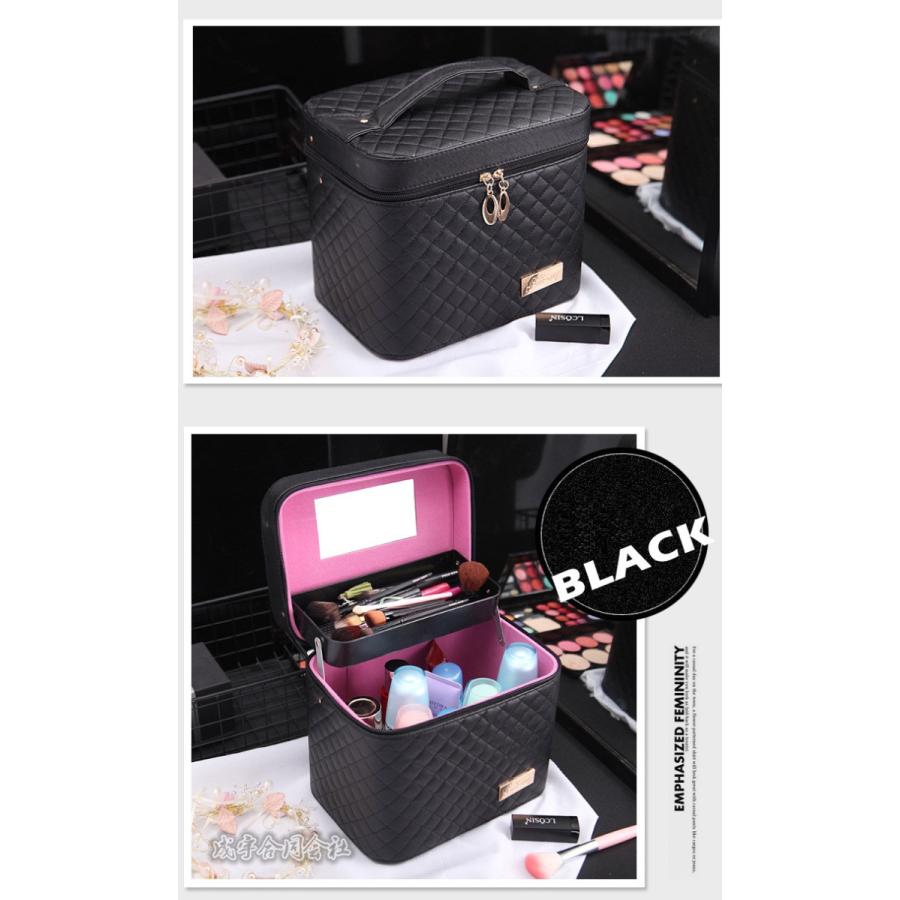 メイクボックス 化粧ポーチ 使いやすい 大容量 仕切り おしゃれ コスメ