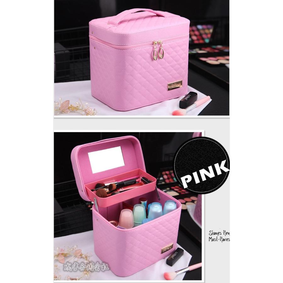 メイクボックス 化粧ポーチ 使いやすい 大容量 仕切り おしゃれ コスメ