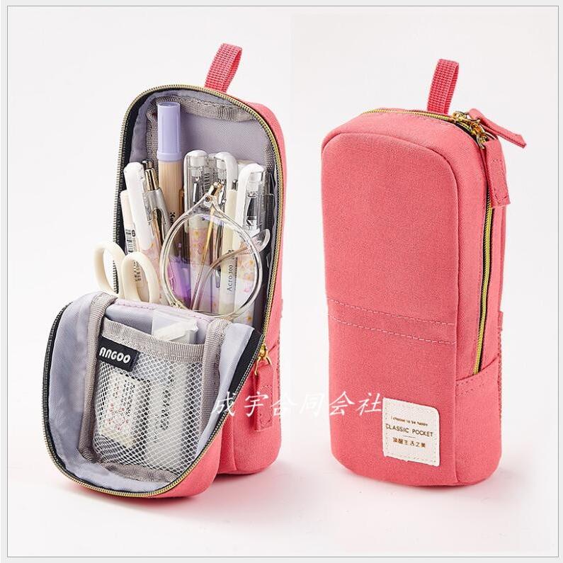 文房具 ギフト ペンケース 筆箱 ふでばこ 大容量 シンプル 自立スタンド型 便利 縦型 タテ型 おしゃれ 小学校 中学 高校 大学生 男子 女子 Ls 8045 成宇合同会社 通販 Yahoo ショッピング