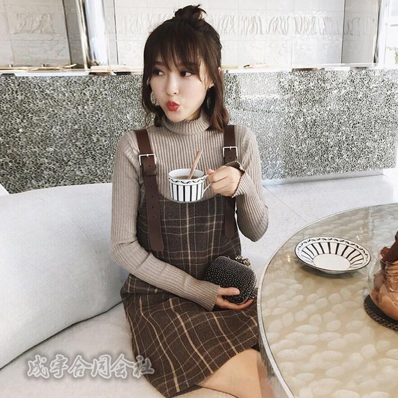 チェック柄スカート サロペット レディース ワンピース 秋冬 きれいめ オーバーオール 膝丈ワンピース 体型カバー オシャレ カジュアル 女性 お出かけ Lsn 1325 成宇合同会社 通販 Yahoo ショッピング