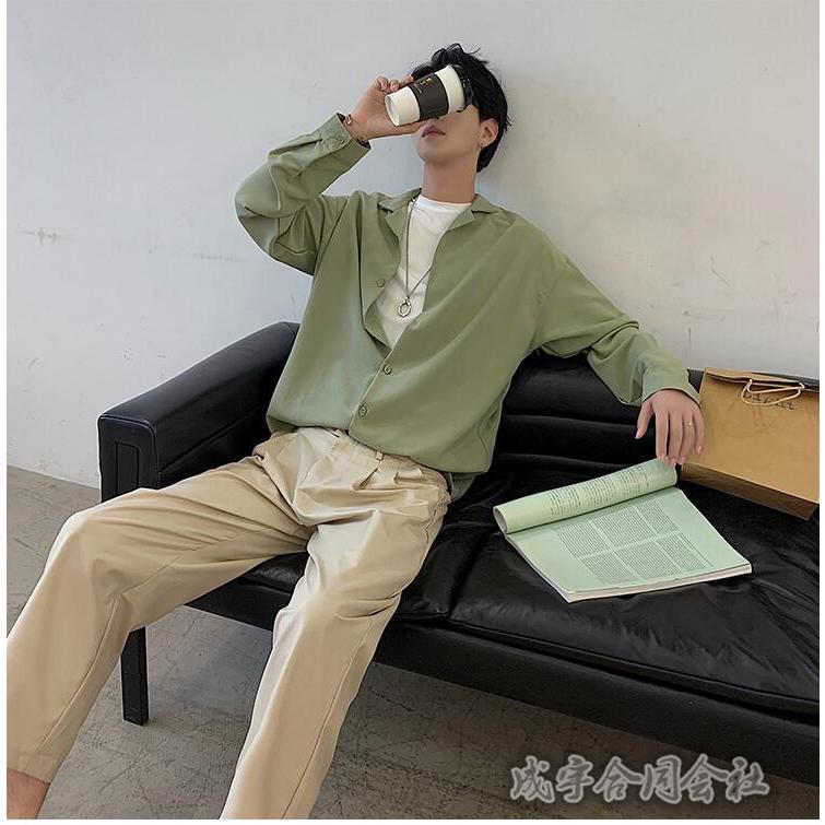 長袖 カジュアルシャツ メンズ ストライプシャツ 通勤 通学 ビジネスシャツ 開襟シャツ 無地 ゆったり シャツ 男性用 韓国 ファッション トレンド Lsn 2708 成宇合同会社 通販 Yahoo ショッピング