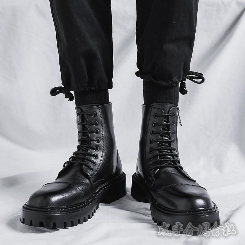 厚底 ブーツ メンズ ワークブーツ マウンテンブーツ ハイカット ビジネスシューズ レースアップ 紳士靴 復古 イギリス風 ショートブーツ 秋冬 おしゃれ Lsn 2857 成宇合同会社 通販 Yahoo ショッピング