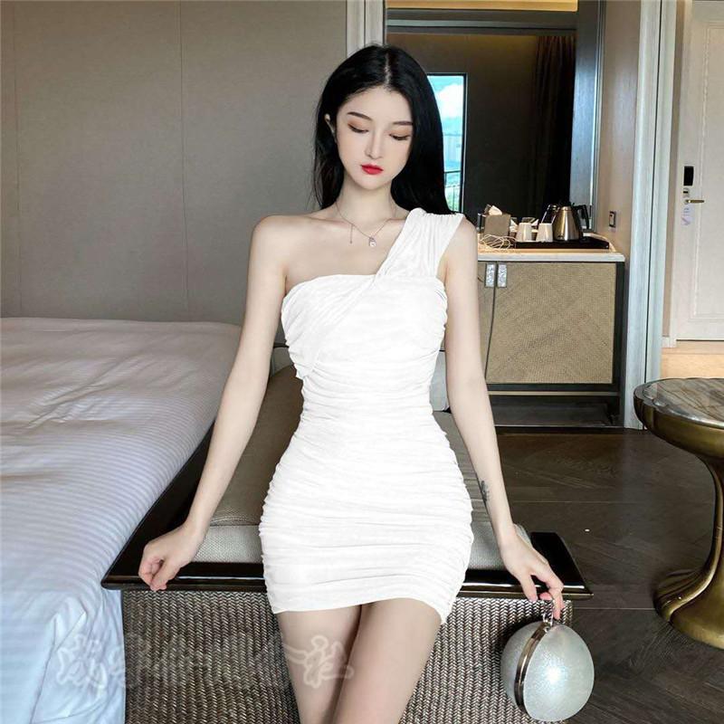 ワンピース レディース ミニ丈 ノースリーブ タイトワンピース