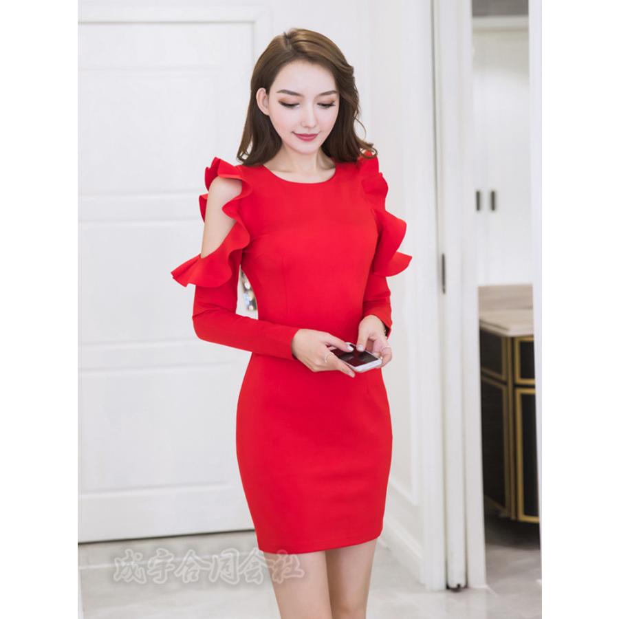 肩出し 肩見せ ワンピース レディース 長袖 ボディコン タイトワンピース ミニ丈 シンプル 無地 スリム インナー セクシー 結婚式 二次会 パーティードレス Lsn 3023 成宇合同会社 通販 Yahoo ショッピング