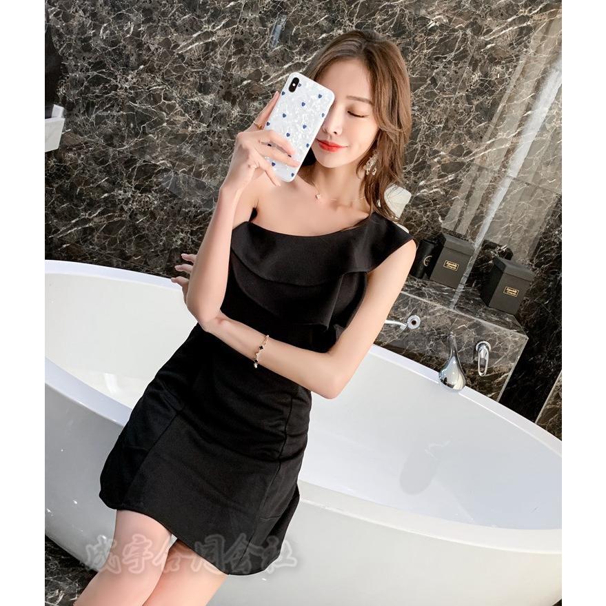 2色 ワンショルダー ワンピース レディース ミニ丈 ノースリーブ タイト 無地 Aライン キャバドレス パーティードレス 結婚式 同窓会 披露宴 スリム お出かけ Lsn 3036 成宇合同会社 通販 Yahoo ショッピング