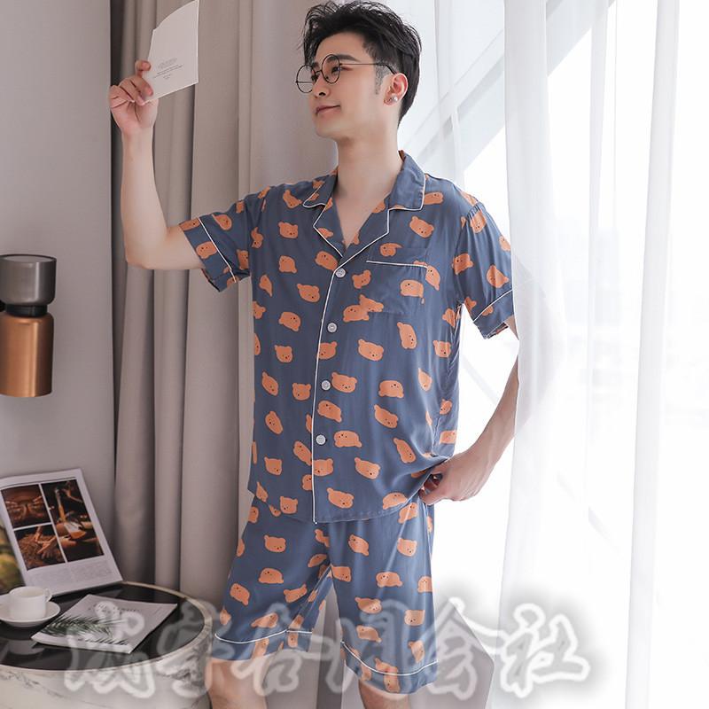 パジャマ メンズ 上下セットアップ シルク ルームウェア 半袖 前開き トップス 半ズボン カジュアル 大きいサイズ 部屋着 寝間着 男性用 代30代40代50代 Lsn 3763 成宇合同会社 通販 Yahoo ショッピング