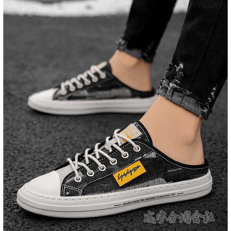 21夏新作 かかとなし スニーカーサンダル メンズ スリッポン カジュアルシューズ レースアップ ローカット ぺたんこ靴 スリッパ バブーシュ 履きやすい Lsn 58 成宇合同会社 通販 Yahoo ショッピング