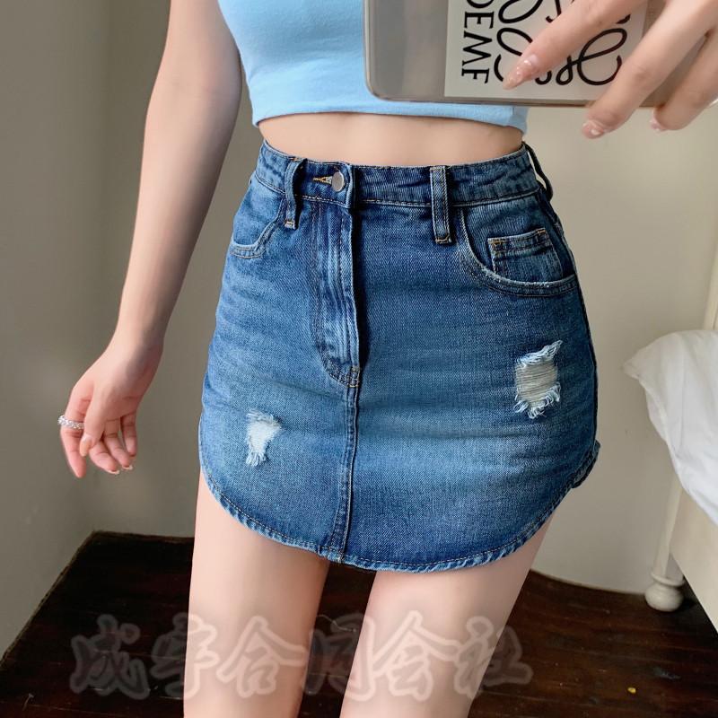 イレギュラー デニムスカート レディース ミニ丈スカート タイトスカート ダメージ ハイウエスト ヒップパック スリム 着痩せ ボトムス 通勤 コーデ  セクシー :lsn-6090:成宇合同会社 - 通販 - Yahoo!ショッピング