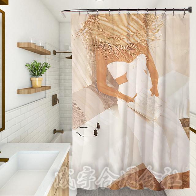 個性的 新作 シャワーカーテン 防水 防カビ 浴室 脱衣所 部屋