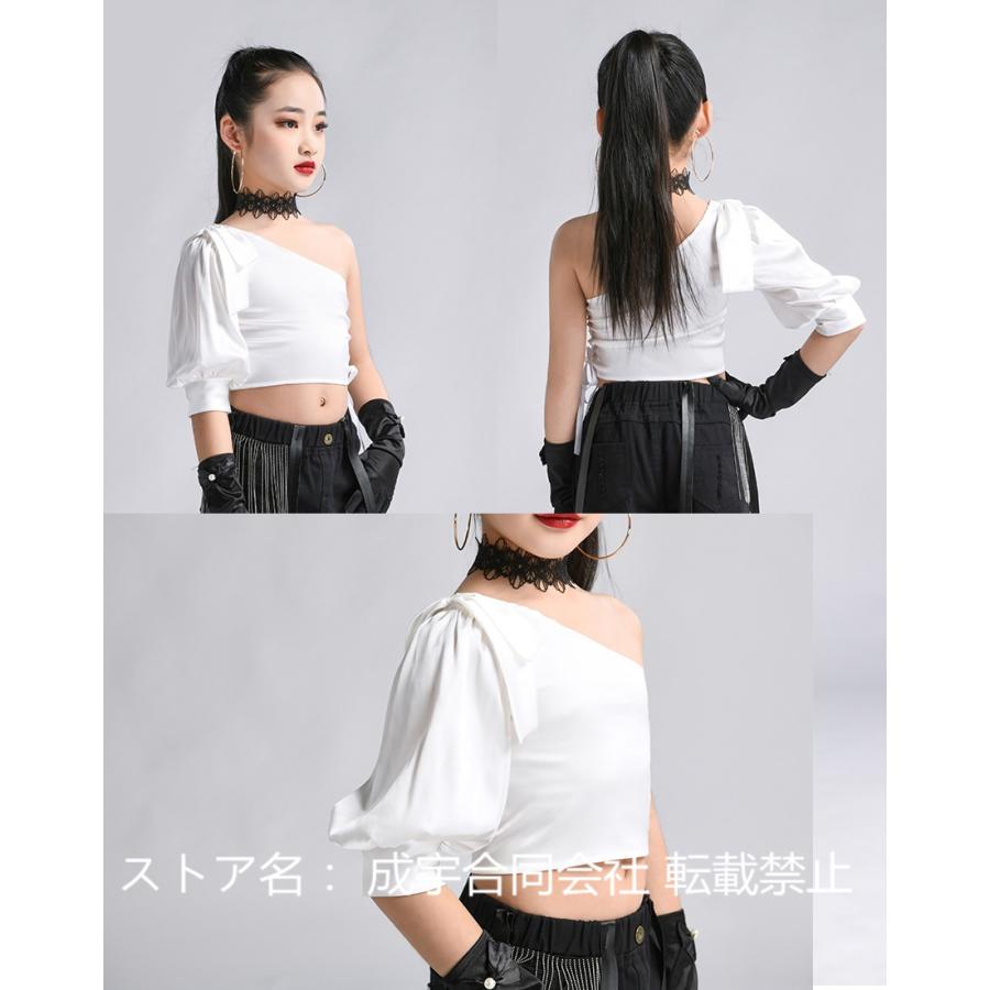 ワンショルダー Tシャツ 女の子 韓国子供服 キッズ ティーシャツ 半袖 トップス へそ出し ショート丈 タイト ダンス ヒップホップ 舞台 演出服 おしゃれ 100 170 Lsn 9445 成宇合同会社 通販 Yahoo ショッピング