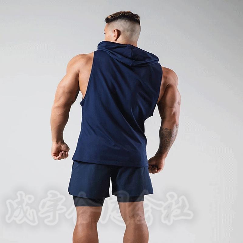 タンクトップ メンズ 筋トレ スポーツ ノースリーブ Tシャツ ジム服 ランニング トップス Tops フィットネス お兄系 帽子付き ファッション 夏 Lsn 9604 成宇合同会社 通販 Yahoo ショッピング